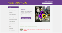 Desktop Screenshot of canineaffaircenter.com